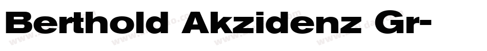 Berthold Akzidenz Gr字体转换